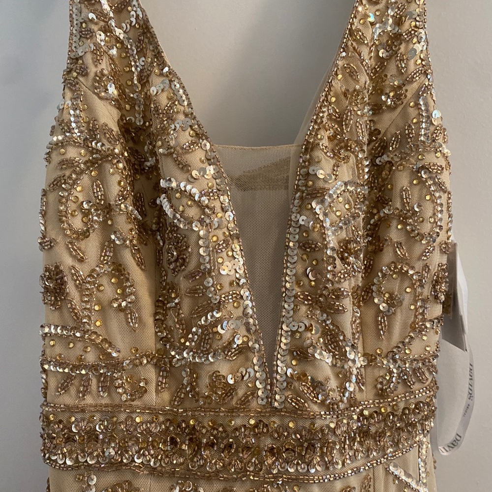 Gold beaded dress